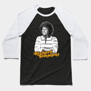 Young Richard Simmons ))(( Retro Fitness Icon Design Baseball T-Shirt